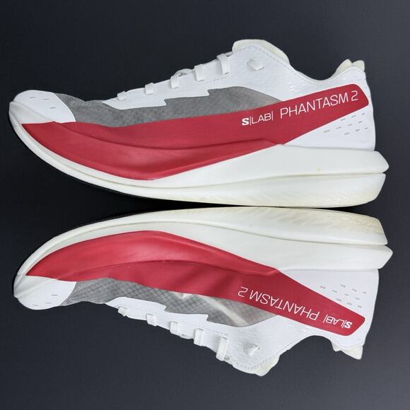 Salomon S/LAB Phantasm 2 Unisex 9.5/10.5 White Red Running Shoes 472766 main image 4